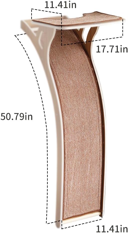 47in Cat Tree-Replacement Part,cat Scratching Post,cat Window Perch,for Large Cats and Kittens, (Brown)