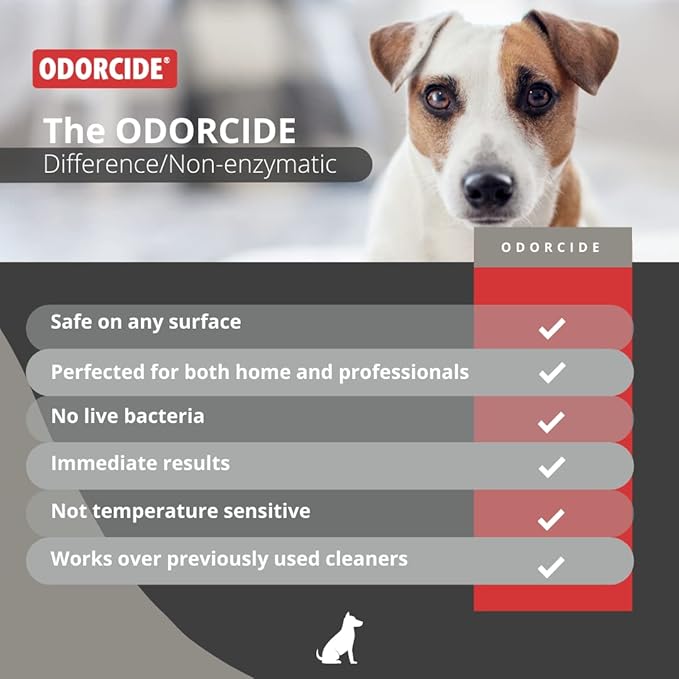 Odorcide Odor Eliminator Concentrate: Odor Eliminator for Strong Odor on Carpets, Hardwood & More - Smoke, Sweat & Pet Odor Eliminator for Home w/Non-Enzymatic Formula, 16 oz…