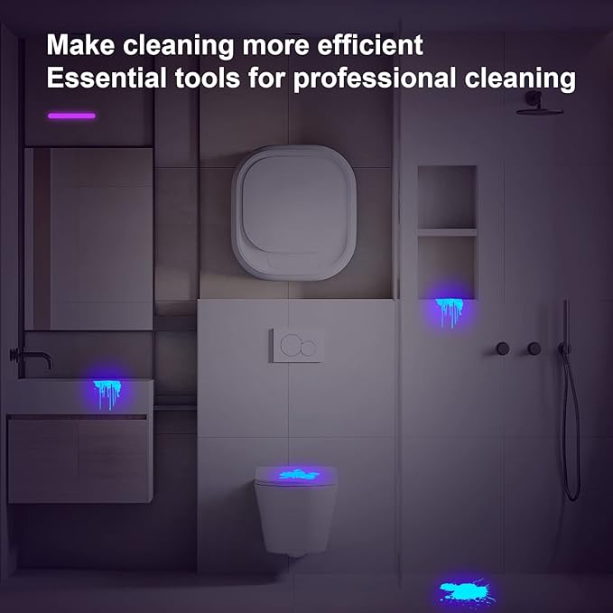 ESCO LITE 2 Packs Black Light Flashlight, 12LED 395nm UV Handheld Black Light Mini Flashlight, Dogs Urine Detector for Dry Urine Stains, Bed Bugs, Scorpions