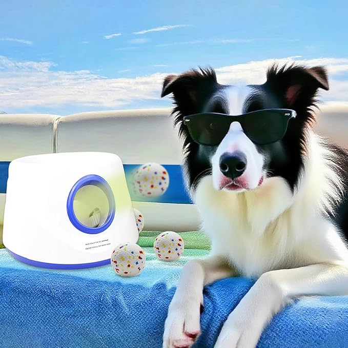 6 Pack Dog Balls, Refill for Automatic Launchers, Specially Designed for Dogs That Like to chew, 2.2inch Stain-Resistant, Perfect for 2.3 Inch Automatic Dog Ball Launcher (ETPU Material)