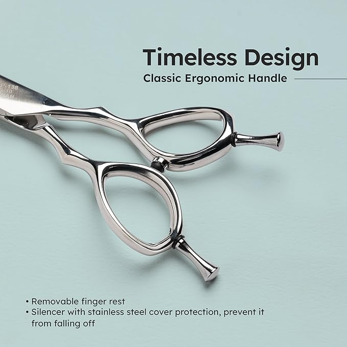 7” Curved Dog Grooming Scissors|VG10 Japanese Steel Professional Pet Grooming Shears for Cats & Dogs|Face, Paws, Ears & Tail Precision Trimming|Lightweight Ergonomic Handcrafted Design|K9 Shears
