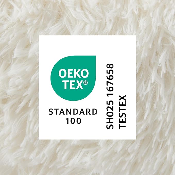 Town & Country Luxe CuddleTown Fuzzy Solid Donut Pet Bed, Soft, Cozy & Calming, Non-Slip Bottom, 100% Machine Washable, Cream, XS 19"x19"x7" Round