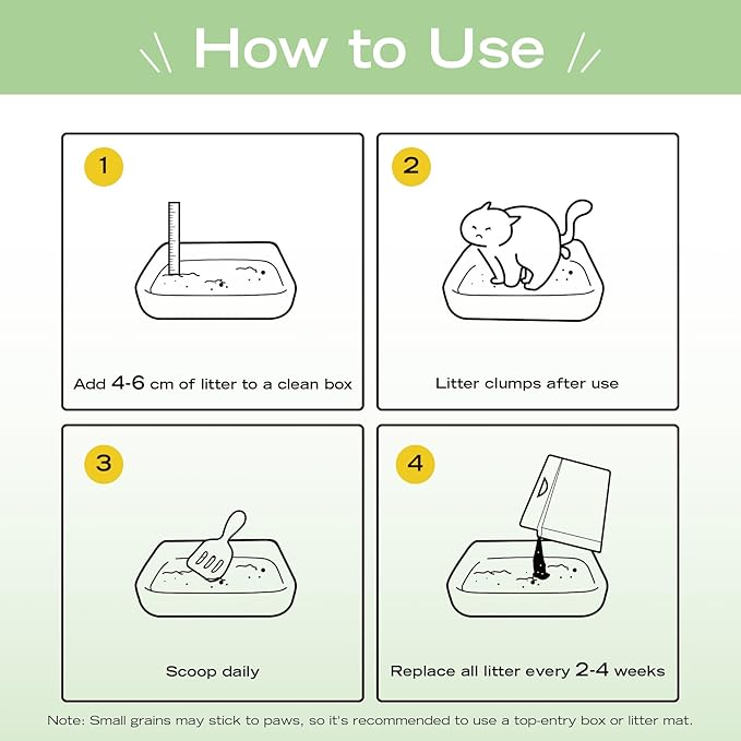 Natural Cat Litter Green Tea Scent, Plant-Based, Strong Clumping Litter, Odor Control, Easy Scooping, Clumps Lift Cleanly, Low Dust, Corn & Cassava Litter, 16.5 LB (5.5 LB x 3 Bags)