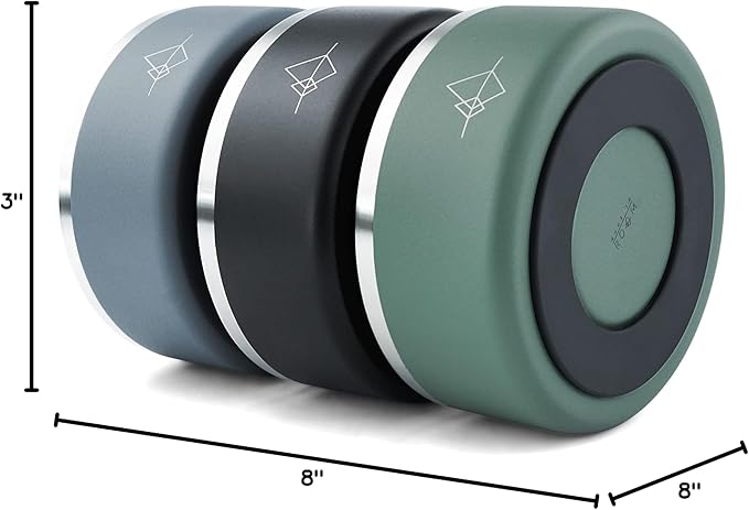 MADE TO ROAM Premium Everest Bowl - Stainless Steel Double-Walled Vacuum-Insulated Dog Bowl with Non-Slip Grip (Arizona Heartbeat, 64oz)