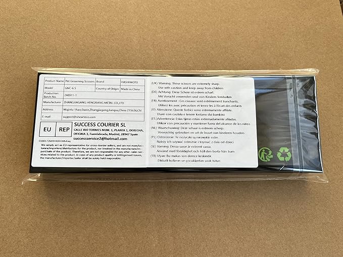 HASHIMOTO Curved Scissors for Dog Grooming, Dog Grooming Scissors Curved, Extremely Light Weight, 6.5 inch, 30 Degree of Curved Blade, Matt Surface.