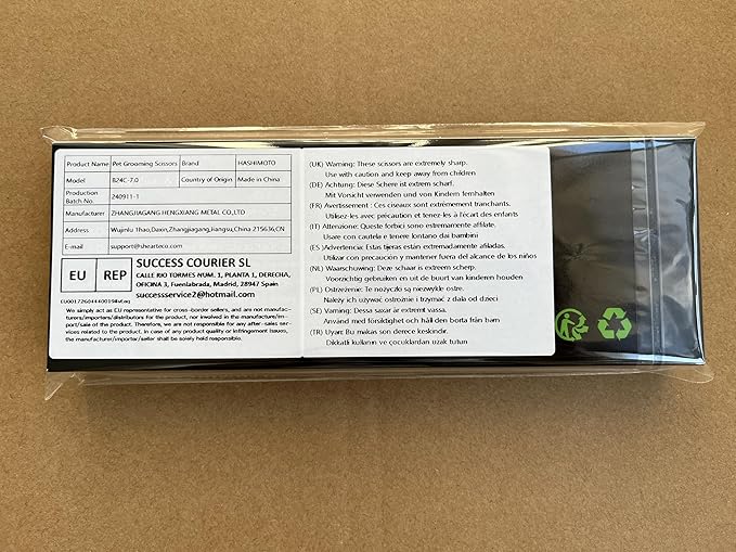 HASHIMOTO Curved Chunkers Shears Dog Grooming,Cat Curved Scissors,33 teeth,7.0 Inch,65% Thinning Rate,Light Weight. Special Designed for Pet Groomers or Family DIY Use.