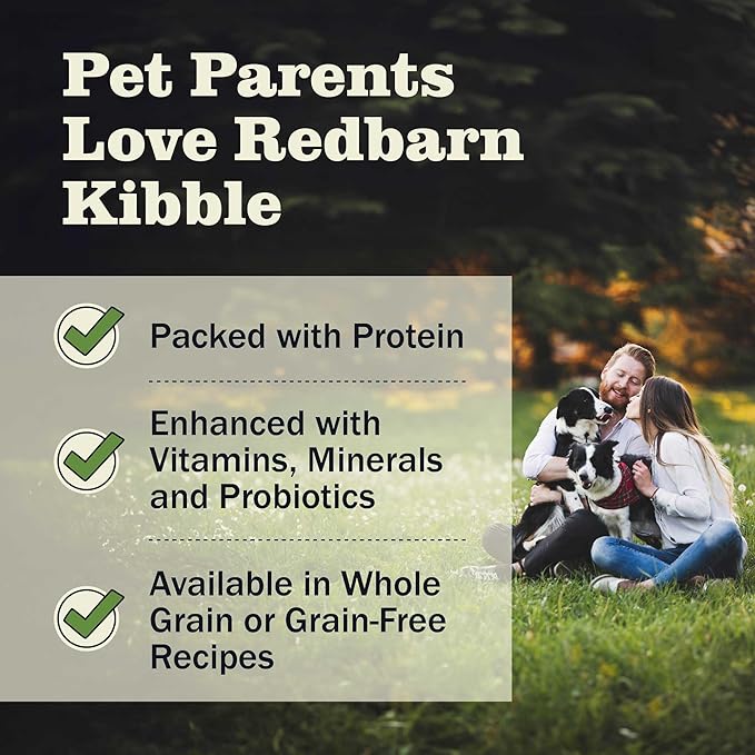 Redbarn Whole Grain Adult Dry Dog Food Kibble - Sky Chicken Recipe - Made in USA Recipe with Functional Ingredients to Support Healthy Heart, Skin, Coat, Immunity & Digestion - 4lb