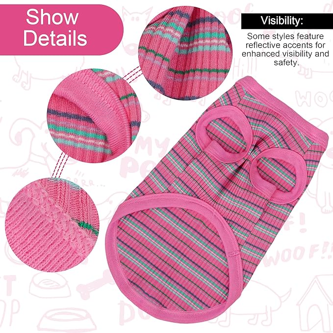 Elevate Your Pet's Comfort and Fashion: Premium 100% Cotton Rib Dog Shirt Vest for Small Breeds Like Chihuahuas, Yorkies, and Puppies .Year-Round Style with Tank-Style Puppy Attire Purple XX-Small