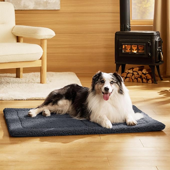 Bedsure Washable Dog Bed for Extra Large Dogs, Soft Foam Floor Pet Mat, Lightweight Travel Flat Puppy Mattress for Indoor Pet