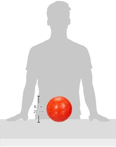 Jolly Pets Large Soccer Ball Floating-Bouncing Dog Toy, 8 inch Diameter, Orange