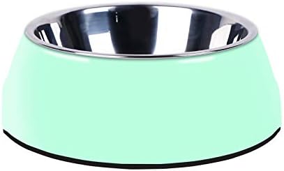 Pet Bowls Stainless Steel Dog Cat Pet Bowl Universal Pet Water and Food Bowls 4 Sizes and 5 Colors Available (XL, Green)