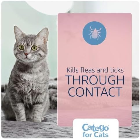 Catego for Cats Flea and Tick Treatment & Prevention (over 1.5 lbs) 3-month supply