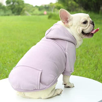 TAPBULL Dog Dresses, Fashionable Pet Dog Sweatshirt Clothes in Light Colors, Cute Cat Birthday Dress Outfit (Pink/Purple/Coffee 3-Pack), XX-Large