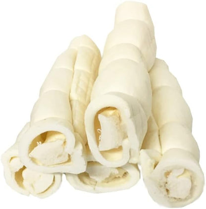 BULLYSTICKS & MORE Beef Cheek Rolls for Dogs (10-12" Extra Thick - 3 Count) - Beef Cheek Bones for Dogs - Dog Parents Choice - Premium No Hide Rolls