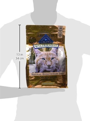 Blue Buffalo Wilderness Natural Adult Weight Management Dry Cat Food, High-Protein & Grain-Free Weight Control Formula, Chicken, 5-lb Bag