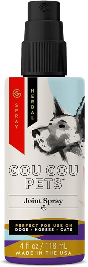 Joint Spray for Dogs, Cats, and Horses – Natural Herbal Pain Relief for Sprains, Strains, and Swelling – 4 oz