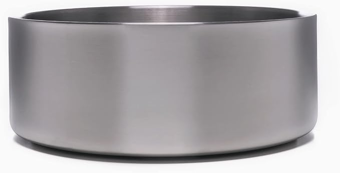 4Knines Dog Bowl Stainless Steel Non-Slip Bottom for Food and Water (Pink)