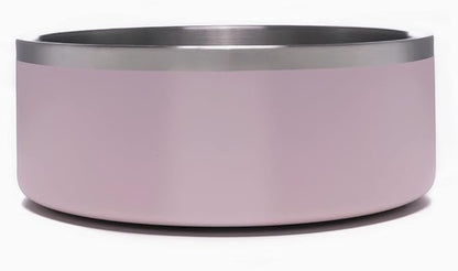 4Knines Dog Bowl Stainless Steel Non-Slip Bottom for Food and Water (Pink)