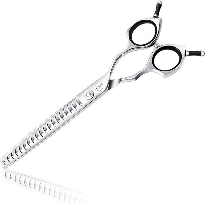 HASHIMOTO Chunker Scissors for Dog Grooming, 19 Teeth, 7.0 Inch, Light Weight