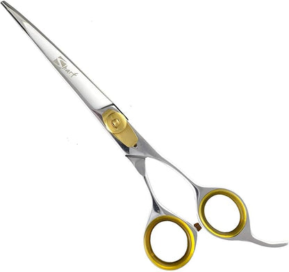 Sharf Gold Touch Grooming Pet Scissors, 6.5 Inch Curved Blade, Cat & Small Dog Trimming Cuts