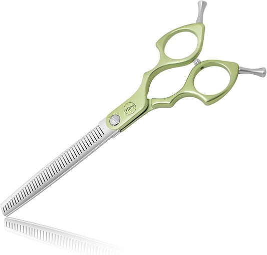 HASHIMOTO Thinning Shears for Dogs, Dog Thinning Shears for Grooming, 42 Teeth, 6.5 inch, 30% Thinning Rate, Extremely Light Weight, Designed for Professional Pet Groomers or Family DIY Use.