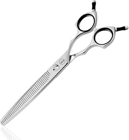 HASHIMOTO Straight Fluffer Scissors for Dog Grooming, 42 Teeth, 50% Thinning Rate, 7.0 inch, Light Weight, Designed to Remove Bulk Quickly While Leaving a Natural Finish for Groomers.