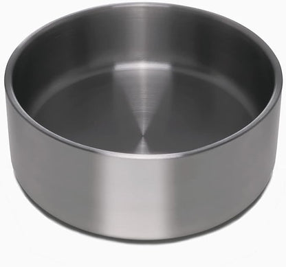 4Knines Dog Bowl Stainless Steel Non-Slip Bottom for Food and Water (Black)