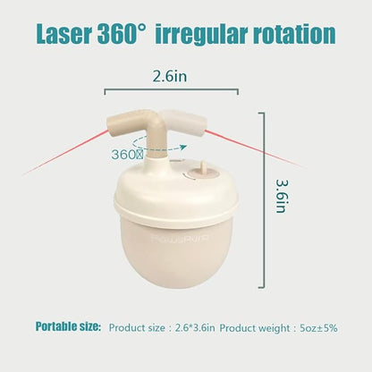 CALEMBOU Cat Laser Toy,Pet Automatic Laser Cat Toys for Indoor Cats Kitten Tumbler Interaction Toys, USB Charging, 360 Degree Irregular Rotation Three Adjustable Modes