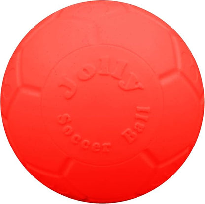 Jolly Pets Large Soccer Ball Floating-Bouncing Dog Toy, 8 inch Diameter, Orange