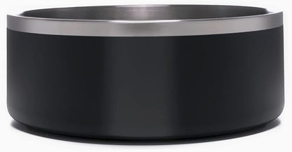4Knines Dog Bowl Stainless Steel Non-Slip Bottom for Food and Water (Black)