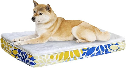 Dog Bed Medium Large Size Dogs Sleeping Mat Dog Orthopedic Foam with Bolster Washable Dogs Bed Sofa Pet Bed with Removable Cover