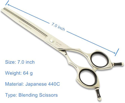HASHIMOTO Dog Blending Shears,dog Texturizing Scissors,Cat Blender,45 teeth,7.0 inch,Light Weight.