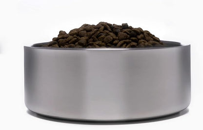 4Knines Dog Bowl Stainless Steel Non-Slip Bottom for Food and Water (Pink)