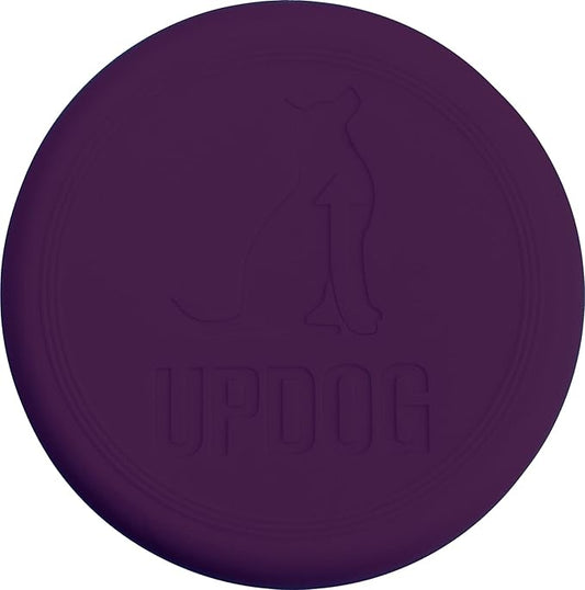 6-inch Small Dog Frisbee, Lightweight and Durable, Bright Colored Dog Toy (Purple)