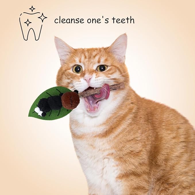 PAZ'S GIFT Catnip Toys - Cat Kick & Rope Toys for Indoor Play, Cat & Kitten Teething Chew Toys for Aggressive Chewing & Teeth Cleaning (Mouton Polygonum Velvet)