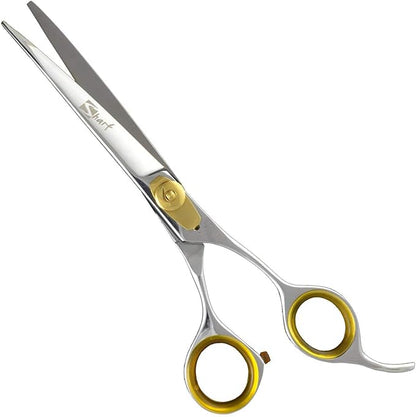 Sharf Gold Touch Grooming Pet Scissors, 6.5 Inch Curved Blade, Cat & Small Dog Trimming Cuts