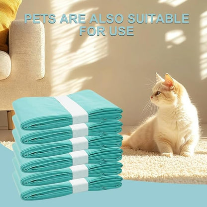 Cat Litter Pail Liner Refills Bags Compatible with Litter Champ Litter Pail, Lightly Scented, Green, 6 Count