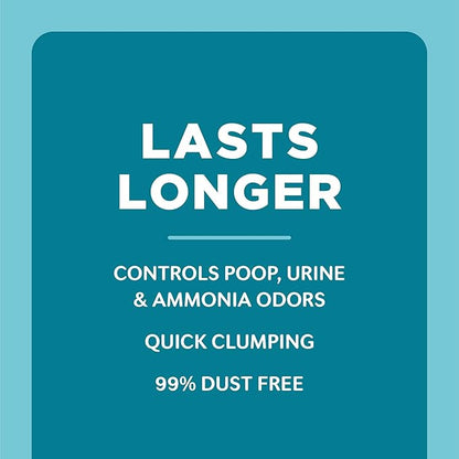 WORLD'S BEST CAT LITTER Poop Fighter Maximum Odor Defense, 32-Pounds - Natural Ingredients, Quick Clumping, Flushable, 99% Dust Free & Made in USA - Long-Lasting Odor Control & Easy Scooping