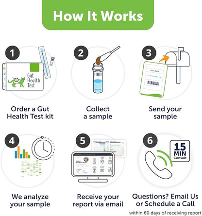 AnimalBiome Cat Probiotics Test Kit - Gut Microbiome Health Test - KittyBiome (Cats Outside The US)