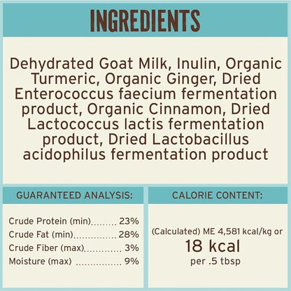 Primal Goat Milk Powder for Dogs and Cats, Shelf Stable Food Topper with Probiotics for Digestion, Hydration, and Immune Support, Original Recipe 5.2oz Pouch (Pack of 2)