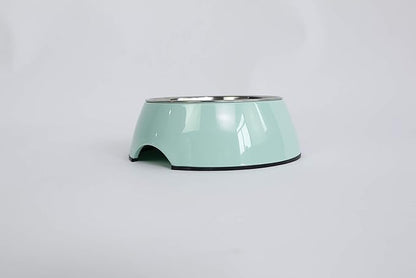Pet Bowls Stainless Steel Dog Cat Pet Bowl Universal Pet Water and Food Bowls 4 Sizes and 5 Colors Available (S, Green)