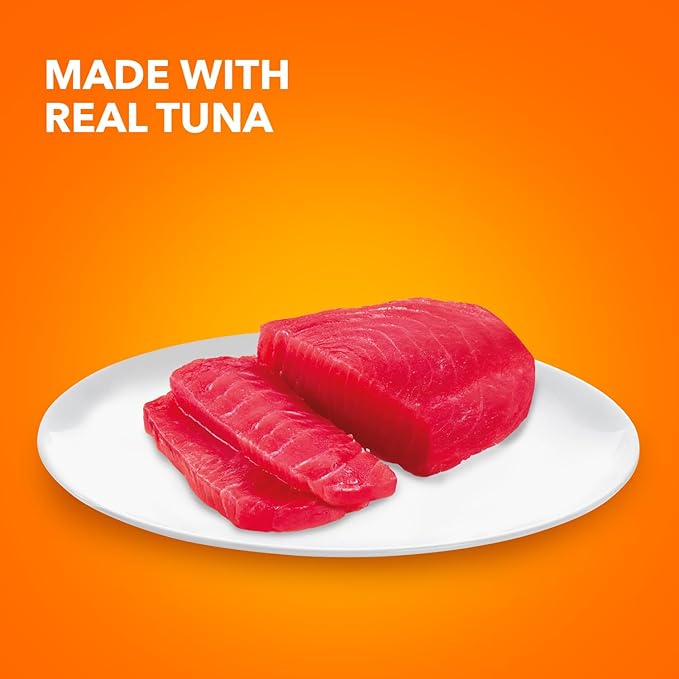 IAMS Perfect Portions Healthy Adult Grain Free Wet Cat Food Pate, Tuna Recipe, 2.6 oz. Easy Peel Twin-Pack Trays (24 Count, 48 Servings)