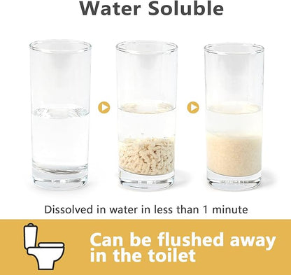 Tofu Cat Litter - Strong Clumping, Ultra Absorbent, Odor Control, Flushable, Low Tracking, Low Dust Tofu Litter Pellets - 3 Packs/18LB (Original Flavor)