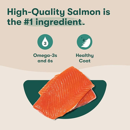 Jinx Tenders Salmon Jerky Dog Treats, All-Natural Ingredients, Soft and Chewy, Low-Calorie, Slow-Smoked Salmon & Pumpkin, No Fillers, 5oz (Pack of 2)