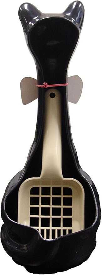 Scoopy Cat Litter Scoop and Holder - Black