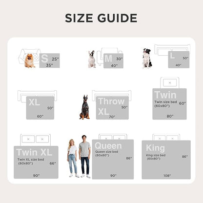 Bedsure Cat Blanket for Indoor Cats - Waterproof Calming Cat Blankets for Couch Protection, Sherpa Fleece Pet Blanket, Soft Plush Reversible Throw Furniture Protector, 40"x30", Blue