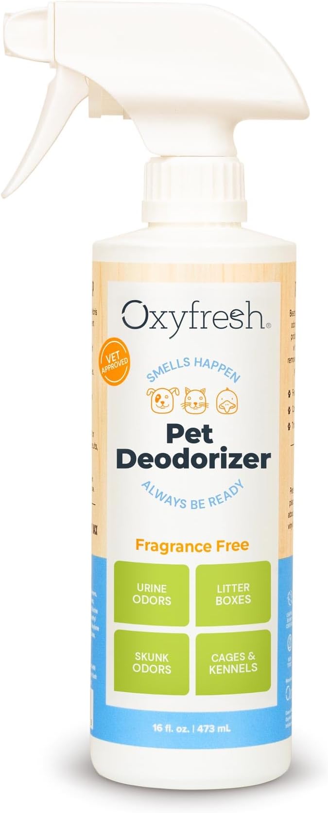 Oxyfresh Extra Strength Pet Urine Odor Eliminator for Home Spray - Goodbye to Stinky Odors - No Fragrance, No Harsh Chemicals - Works on Contact - Upholstery & Auto - Safe & Pet Parents Love It