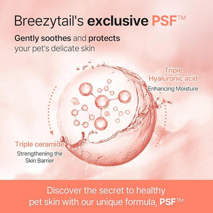 PetO'Cera Mist Spray, Unscented - Anti-Itch & Dandruff Treatment for Dogs & Cats, Hydrating Grooming Supplies Mist with Ceramide, Soothing Relief for Sensitive & Dry Skin 5.07 fl oz/150ml