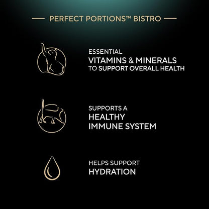 Sheba Perfect Portions Bistro Adult Wet Cat Food, Salmon in Creamy Sauce Entree, 2.6 oz. Twin-Pack Trays (24 Count, 48 Servings)