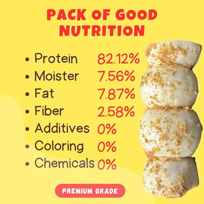 Woofley's 5-6" Bully Dusted Beef Cheek Roll - (20 Count)- Beef Cheek Rolls for Dogs - Long Lasting Natural Dog Chews